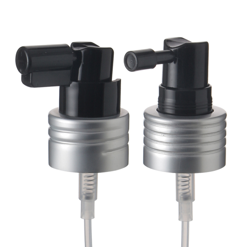 Wholesale oral fine mist sprayer aluminum dark throat sprayer pump with cover RP-PHMS13