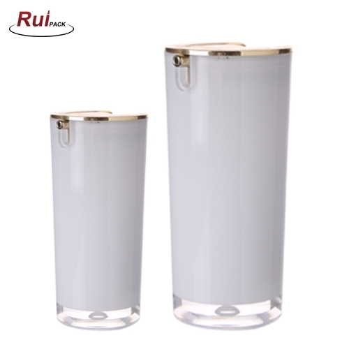 Hot selling 15,30,50MLclear Acrylic bottle cosmetic packaging cream jar acrylic jar container with gold lid RP-ACAB12