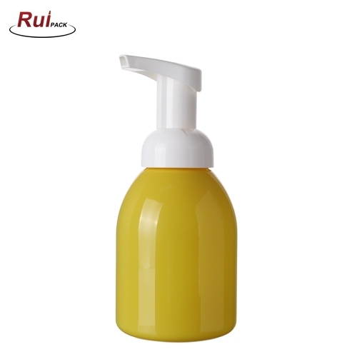 Boston round shape 300ml 600ml customized color PET foam bottle