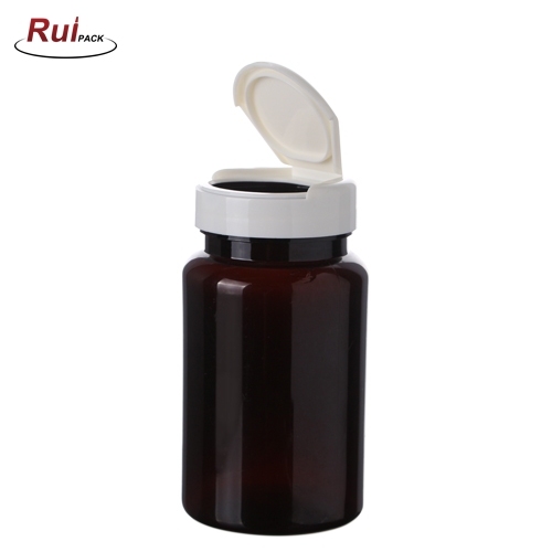 100ml PET Custom Color Medicine Tablet Capsule Round Pill Container Small Plastic Medicine Bottle RP-PBMB05