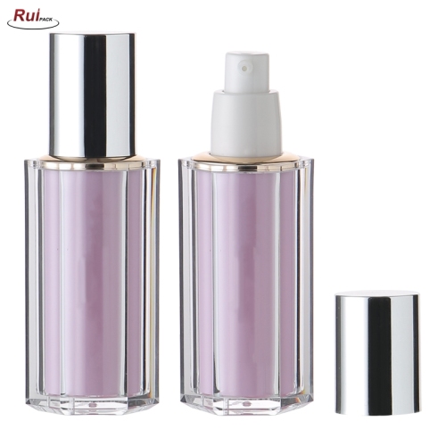 30ml acrylic material airless pump bottle high quality cosmetic cream bottle