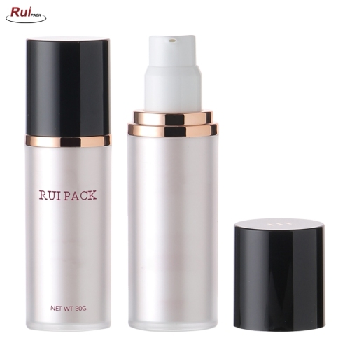 Empty 30ml acrylic material airless pump bottle high quality cosmetic cream bottle