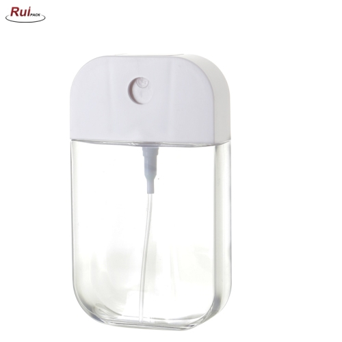 OEM 50ml U shape perfume toner atomizer pump bottle credit card filling liquid white plastic bottle with spray RP-PBPP29