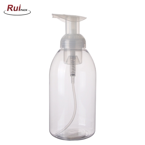 130/270/400/620/700ml bullet shape PET foam bottle customized color and craft plastic bottle