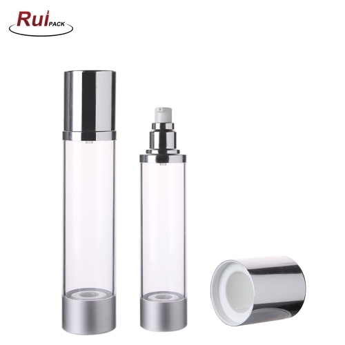 15/20/30/50/80/100/120ml Custom Luxury Empty Blue Cosmetic Lotion Gold Airless Pump Bottles RP-ALCB02
