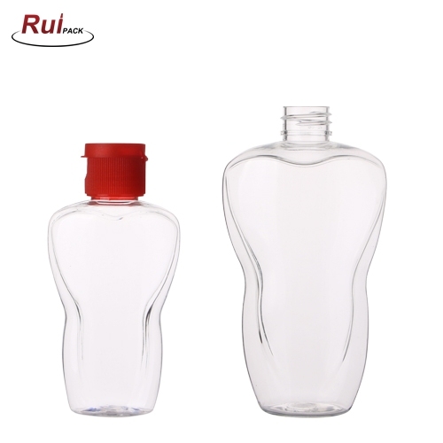 50o Body Shape Lotion Packaging Container Flip Top Cap Empty Plastic ml 250ml clear PET Cosmetic ShampoSqueeze Lotion Bottles RP-PBPET015