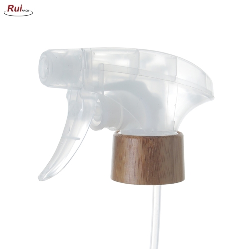 28/410 Plastic Bamboo Foaming Hand Pump Water Trigger Sprayer 28MM RP-PHTS01