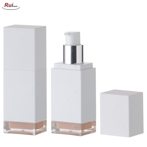 Grateful 30ml hot sale rose gold cometic packaging empty cosmetic cream ABS bottle with Acrylic Base RP-ACAB16