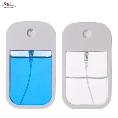 38ml PETG+ABS+PP plastic Perfume hand sanitizer Sanitiser Alcohol Mini portable pocket credit card shape Type spray bottle RP-PBPP30