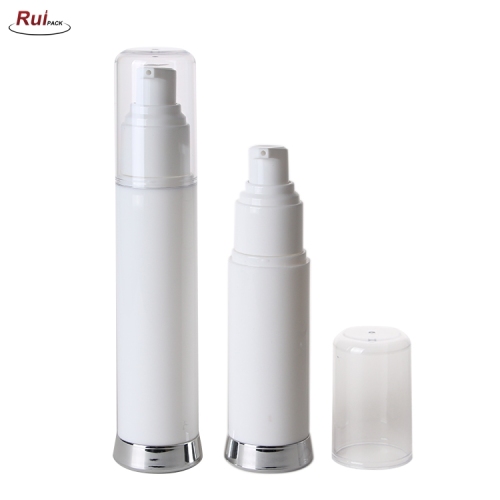 Customizable Luxury White Empty 15mL，30ml，50ml Plastic Foam Lotion Pump Bottle Cosmetics Face Skin Care Airless Bottle With Lotion Pump RP-ALCB01