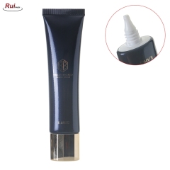 22*28mm OEM Black UV printing lip gloss or eye creams cosmetics packaging Aluminium foil laminated plastic squeeze UV tubes RP-TBLT31