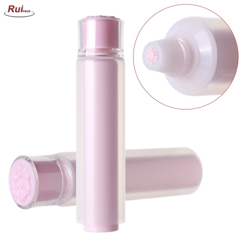 25mm+35mm Empty Dual Chamber Two cream and lotion PE double cosmetic squeeze tube with flip over RP-TBPT33