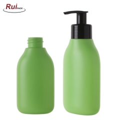 150ml 200ml flat HDPE bottle with plastic lotion pump sprayer for body lotion