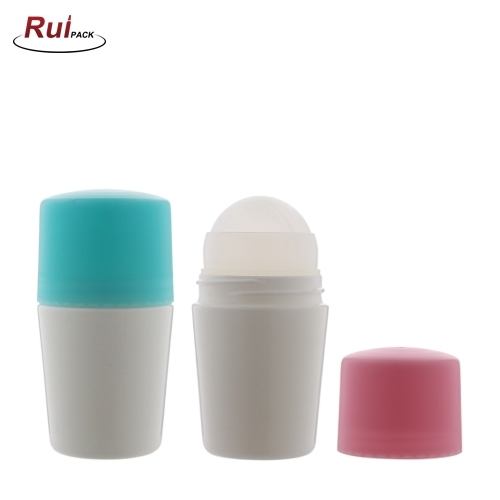 50ml,75ml Empty Customized Label Antiperspirant Bottle With Plastic PP Roll-On Ball RP-STRO26