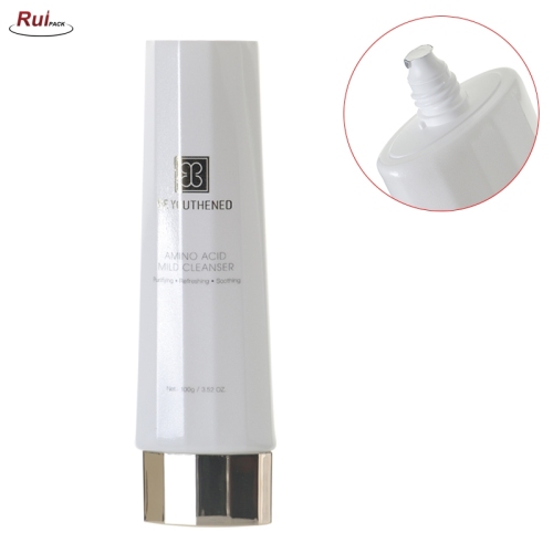 48mm 100g Plastic oval shape PE tube with Screw tube RP-TBPT57