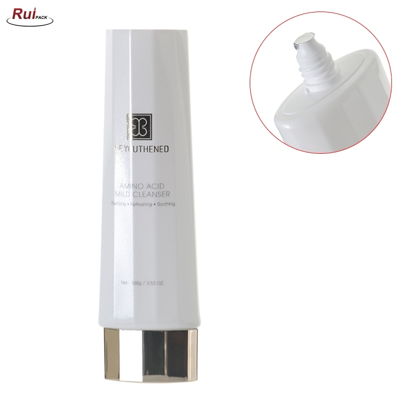 48mm 100g Plastic oval shape PE tube with Screw tube RP-TBPT57