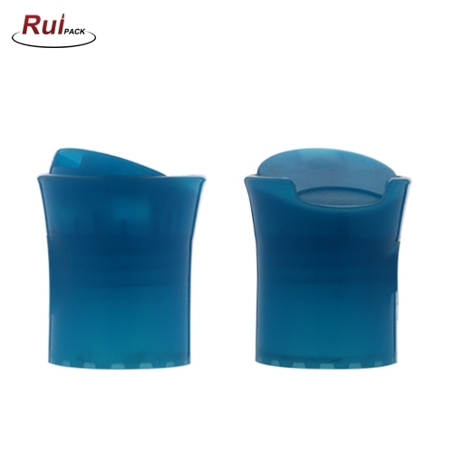 Cosmetic Bottles PP Blue Disc Top Caps 24/410 Cosmetic Bottles PP Dark blue Disc Top Caps RP-CADC05