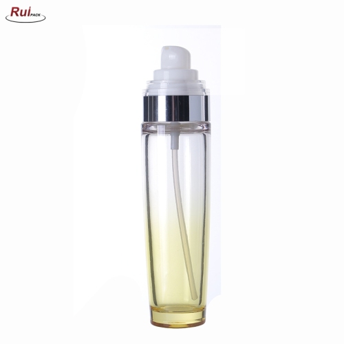New product 80ml cosmetic packaging white PETG plastic lotion pump bottle RP-PBPG06