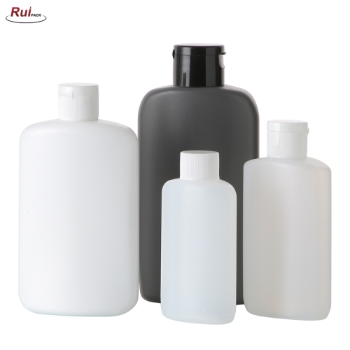 Oval shape HDPE empty cream bottle 30ml-250ml with different tops
