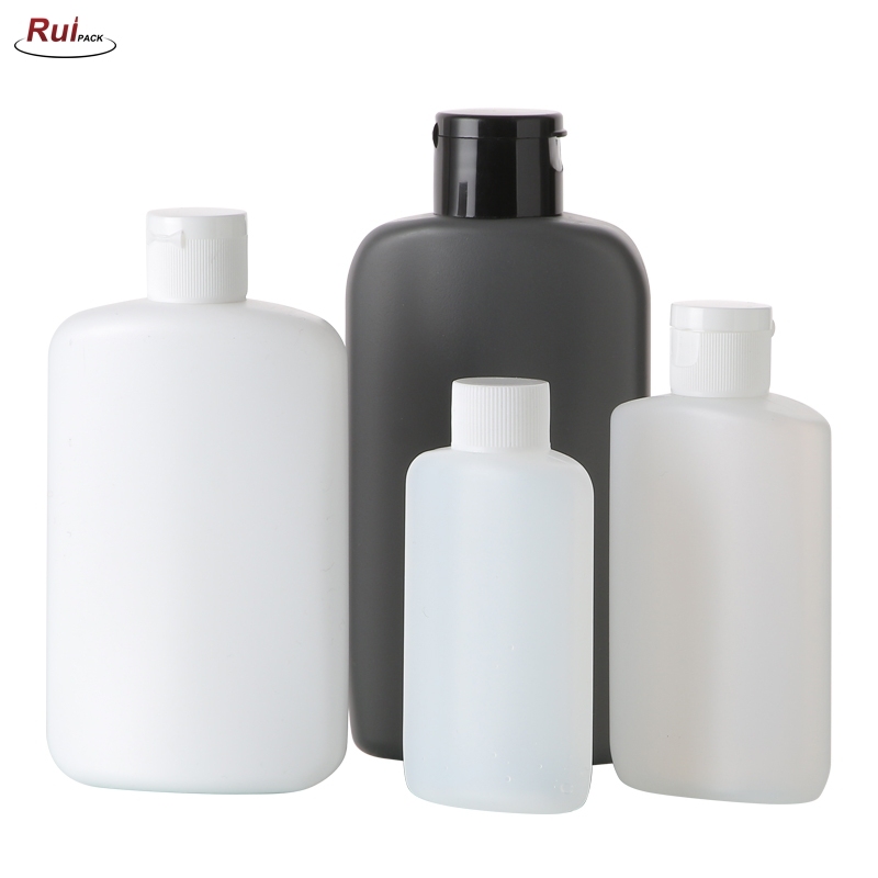 Oval shape HDPE empty cream bottle 30ml-250ml with different tops