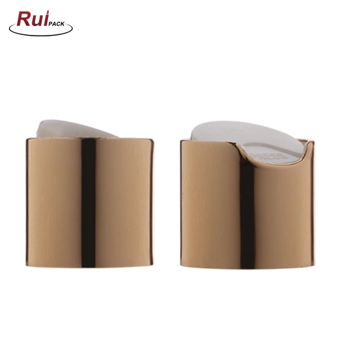 20/410,24/410,28/410 Plastic disc top cap with metal cover Tube Caps Flip Top Cap For Cosmetic Tube Bottle Plastic Lids RP-CADC08