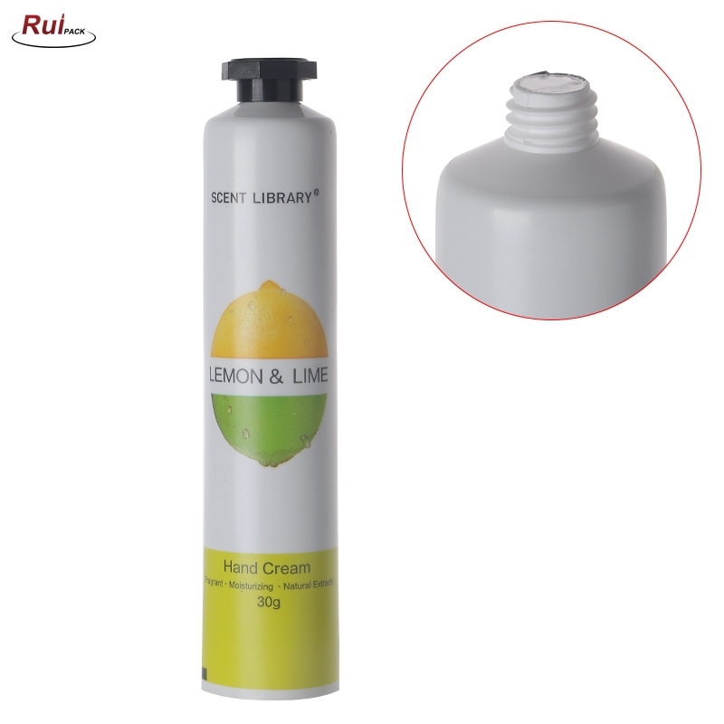 19mm,22mm,25mm,28mm,30mm,32mm ABL Shiny cosmetic plastic laminated squeezed tube with disc flip top cap for body lotion RP-TBLT13