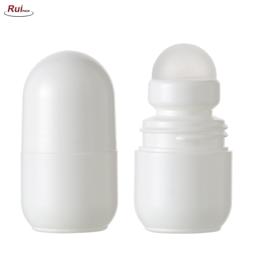 22ml Personal Care Packaging Customized Available Wholesale 50 Ml Empty Round Roller Ball Bottle Pp Plastic Roll On Deodorant Bottle RP-STRO07