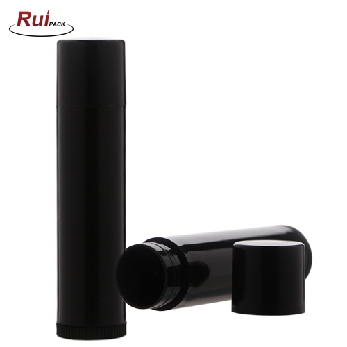 14g Round shape Cheap Price 5ml Empty Clear Black White Pink Purple Round Plastic Lipstick Container Mini Lip Balm Tubes with screw rod in side RP-STLB01GU