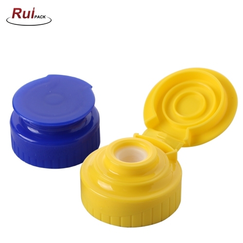 Customize colors lip top cap Plastic 28/400, 38/400 For Plastic Bottle Jars with/without silicone valve RP-CAFC27