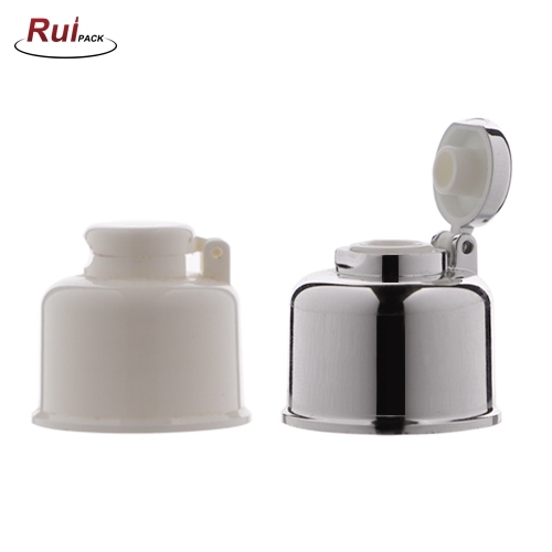 18/410, 20/410, 24/410, 28/410 bell shape UV Plastic Cosmetic Screw Flip Top Custom Bottle Cap RP-CAFC14