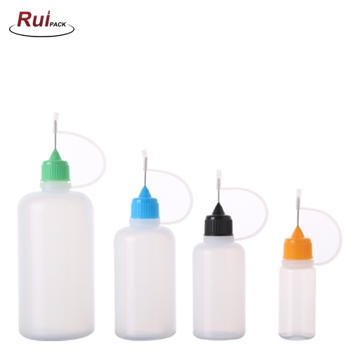 5ml,10ml,20ml,30ml,50ml,100ml PE Soft Squeezed Plastic Ampoules Serum Dropper Bottle with Screw-on long Nozzle Cap RP-PBEB10
