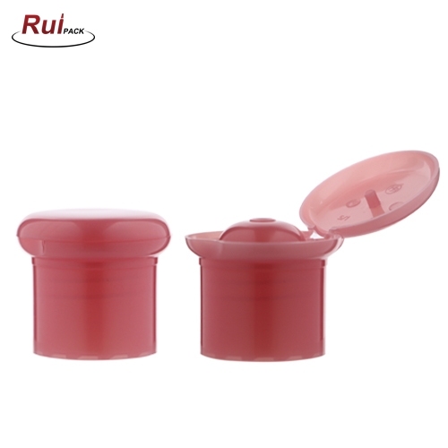 24/415,28/415 Double wall Plastic Red Screw Bottle Cap Cosmetics Bottle flip top Cap RP-CAFC08