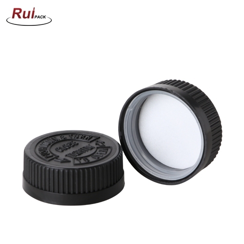 Plastic PP child proof cap Thread Aluminum Proof Lid Metal Ropp Cap RP-CACR01