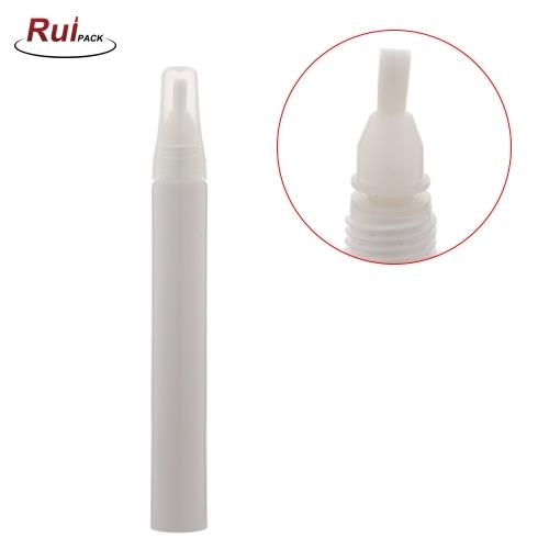 16mm,19mm White Plastic PE tube printed empty pe soft tube long nose gel packaging cosmetic eye cream packing containers plastic tube RP-TBPT05
