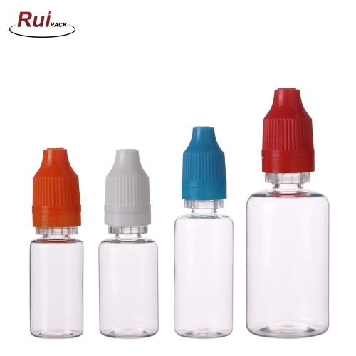 10ML,15ML,20ML,30ML squeeze PET clear eye drop dropper bottle with Child proof &amp; tamper evident cap RP-PBEB02