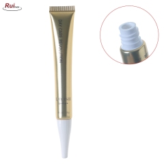Fine 16mm 20g Oval Shape ABL Gradient Laminated Aluminum Plastic Soft Squeeze Cosmetic Packaging Face Cleanser Face Wash Tube with cone Cap RP-TBLT19