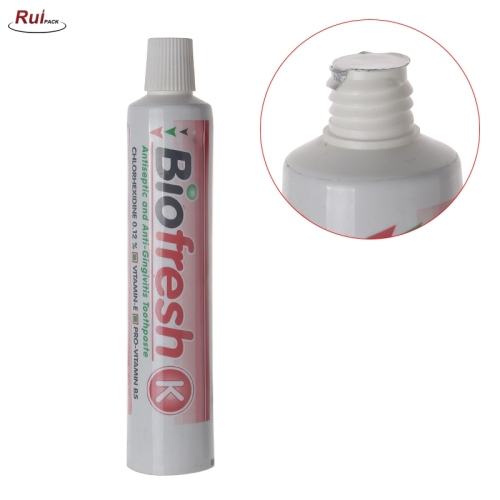 19mm,22mm,25mm,28mm,30mm,32mm shiny cosmetic plastic laminated squeezed tube with Top Cap for body lotion RP-TBLT12