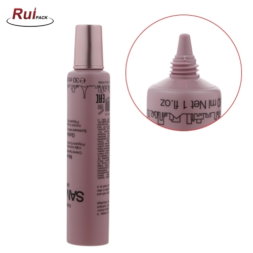 16mm,19mm,22mm Plastic PE tube printed empty pe soft tube long nose gel packaging cosmetic eye cream packing containers plastic tube RP-TBPT10