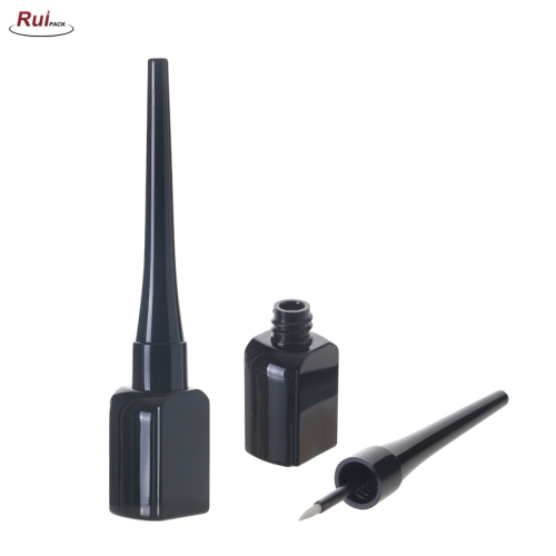 5ml Black PET make up cosmetic eyeliner bottle with eyeliner cap RP-OTMU13