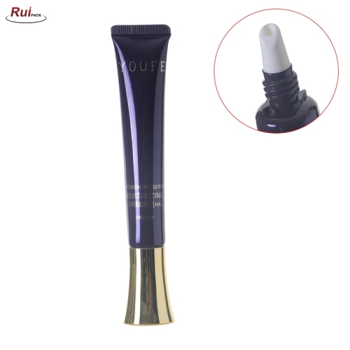 19mm OEM Black printing lip gloss or eye creams cosmetics packaging Aluminium foil laminated plastic squeeze tubes RP-TBLT32