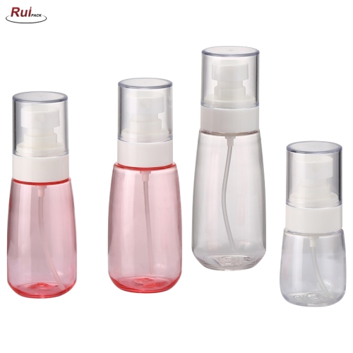 30ml,60ml,80ml,100ml color PETG Sub-Bottle Bottles Cosmetic Transparent Continuous Plastic Airless Fine Mist Spray Lotion Bottle RP-PBPG15
