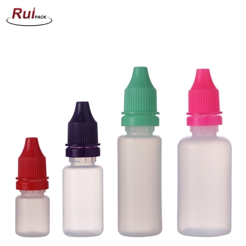 Customize color cap LDPE 2ML, 5ML, 8ML, 10ML, 12.5ML, 15ML, 18ML, 20ML, 30ML, 50ML, 60ML Empty Sample LDPE Eye Dropper Bottle Plastic RP-PBEB12