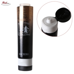 35mm+50mm Empty PE double cosmetic squeeze tube with flip over cap RP-TBPT35