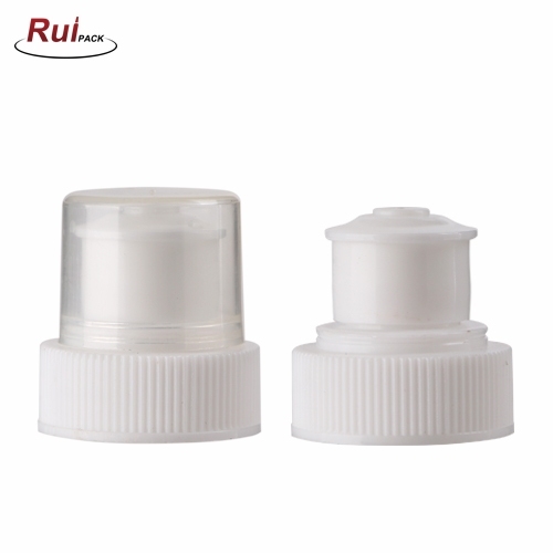 28/400 White Plastic Push Pull Cap Lotion Bottle Cap RP-CAPC05