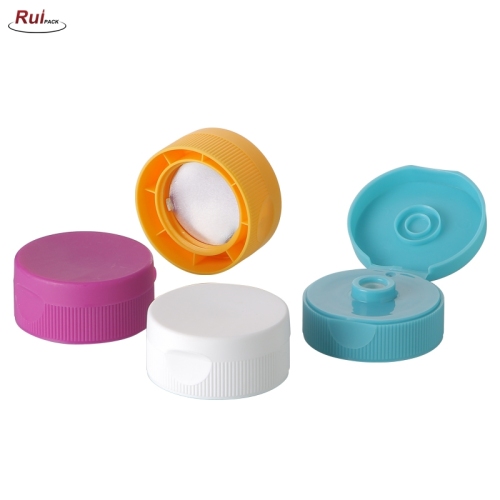 54mm dispensing cap with valve,tamper evident flip top sport bottle cap RP-CAFC37