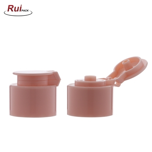 20/24/28mm PP Brown color flip top cap customized professional manufacturer plastic lids wholesale flip top lid RP-CAFC20