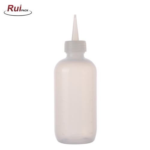 120ml 180ml LDPE soft squeeze bottle with pointed screw cap for personal care/ industrial usage