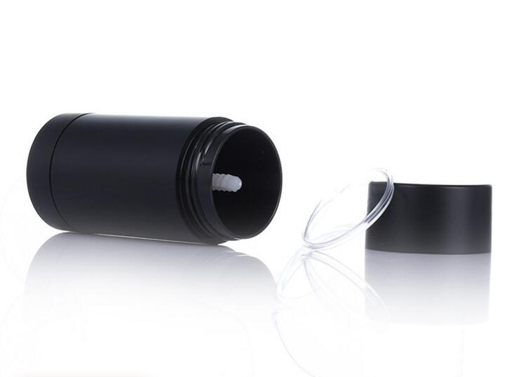 1oz 30g matte balck deodorant stick container screw up sunscreen tube