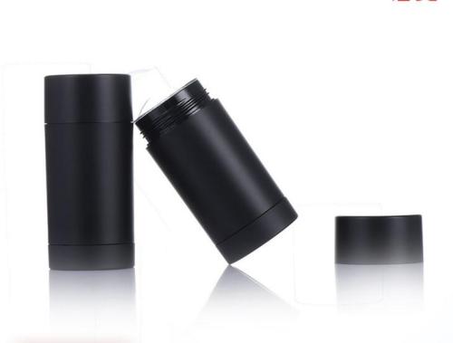 1oz 30g matte balck deodorant stick container screw up sunscreen tube