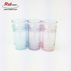 15g 0.5oz Empty clear transparent Round Deodorant Twist Up Stick Tube Bottom Filling Stick Deodorant Container